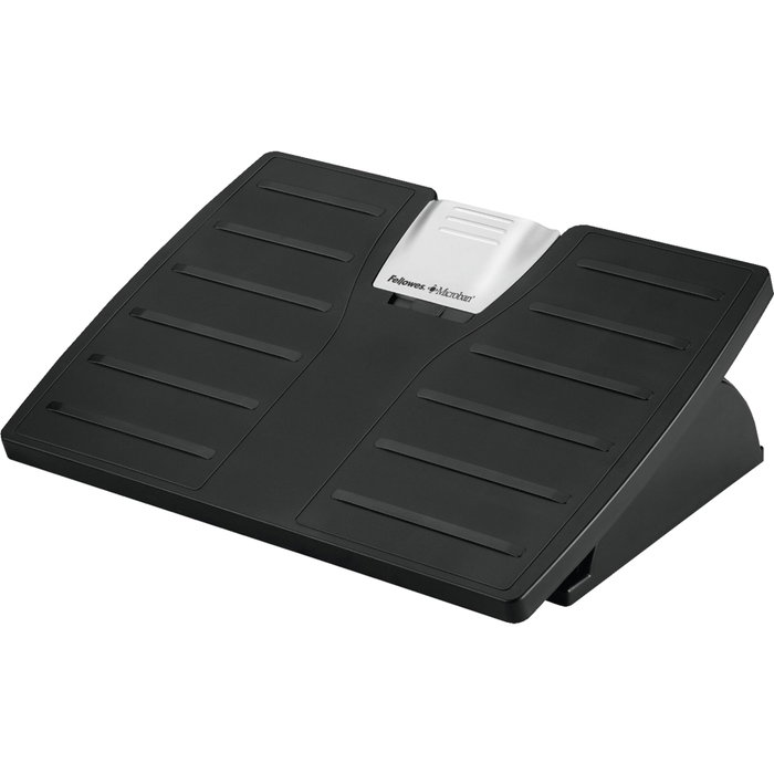 Fellowes Reposapiés Ajustable Office Suites con Microban Negro/Plata
