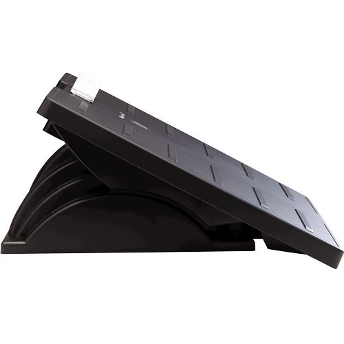 Fellowes Reposapiés Ajustable Office Suites Microban Negro/Plata