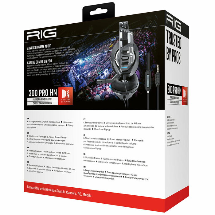 Nacon Auriculares Gaming Rig 300HN para Nintendo Switch Nacon Auriculares Gaming Rig 300HN para Nintendo Switch