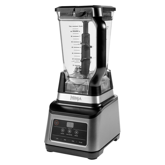 Ninja BN750EU Batidora de vaso 2 en 1 con Auto-iQ, 1200 W, Negro/Plata