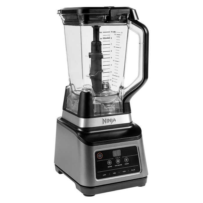 Ninja BN750EU Batidora de vaso 2 en 1 con Auto-iQ, 1200 W, Negro/Plata