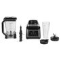 Ninja BN750EU Batidora de vaso 2 en 1 con Auto-iQ, 1200 W, Negro/Plata