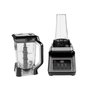Ninja BN750EU Batidora de vaso 2 en 1 con Auto-iQ, 1200 W, Negro/Plata