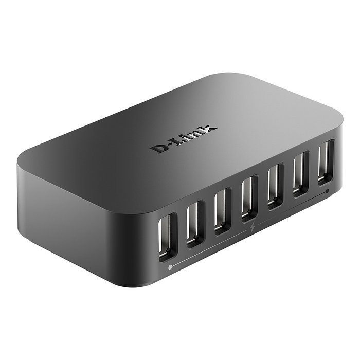 D-Link DUB-H7 Hub USB 2.0 de 7 Puertos con Carga Rápida