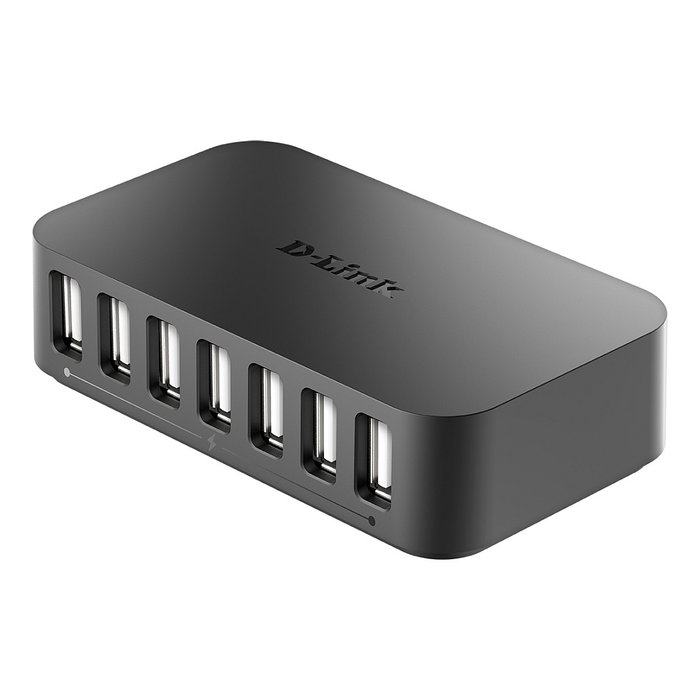 D-Link DUB-H7 Hub USB 2.0 de 7 Puertos con Carga Rápida