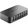 D-Link DUB-H7 - Hub USB 2.0 de 7 Puertos con Carga Rápida (Hasta 2.4A), Concentrador para PC, Mac, iPad, Tabletas y Dispositivos Móviles, Portátil y Compacto