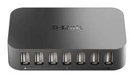 D-Link DUB-H7 Hub USB 2.0 de 7 Puertos con 2 Puertos de Carga Rápida