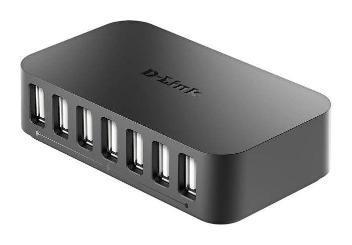 D-Link DUB-H7 Hub USB 2.0 de 7 Puertos con 2 Puertos de Carga Rápida para PC y Mac D-Link DUB-H7 Hub USB 2.0 de 7 Puertos con 2 Puertos de Carga Rápida para PC y Mac