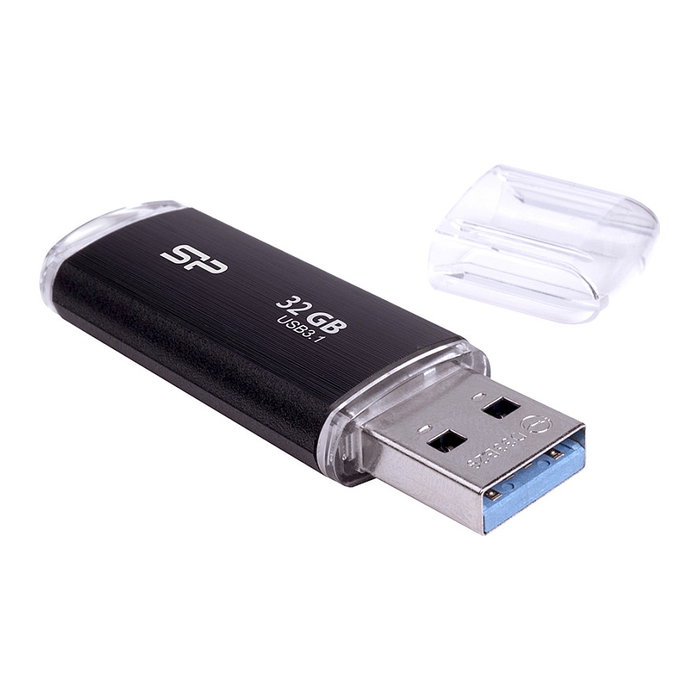 Silicon Power Blaze B02 USB 3.2 Gen 1 32GB Pendrive Negro - SP032GBUF3B02V1
