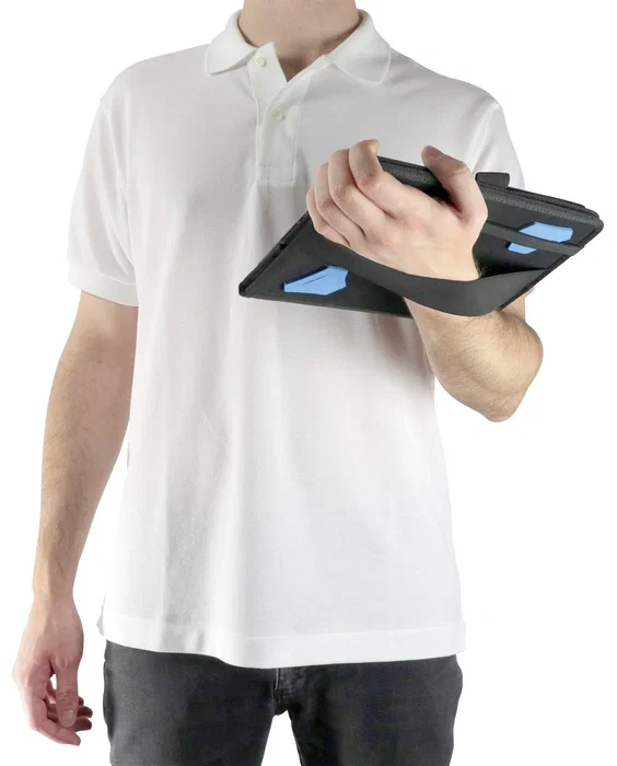 Mobilis 051025 Funda Folio Negro para Samsung Galaxy Tab A 2019 (25.6 cm / 10.1") - Con Cierre de Correa y Modo Espera