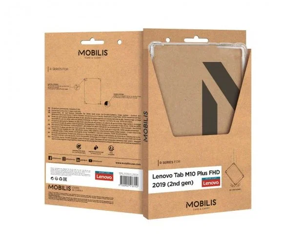 Lenovo Funda para Tablet Tab M10 Plus (TB-X606 / 3ª Gen 2020) Transparente de 10.3" (26,2 cm), Resistente a Rayones, Referencia 058006