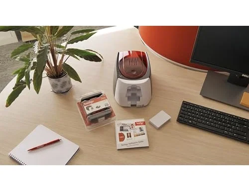 Evolis Badgy200 Impresora de Tarjetas PVC con Kit de Inicio