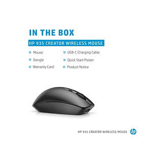 HP 935 Creator Ratón Inalámbrico Negro
