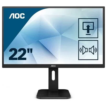 Monitor Profesional AOC 22P1D 21.5"/ Full HD/ Multimedia/ Negro