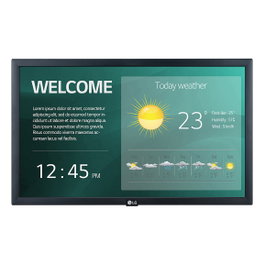 LG 22SM3G-B Pantalla Digital 21.5" (54.6 cm) IPS Full HD 1920x1080, WiFi, Ethernet, USB, Altavoces, Montaje VESA 100x100 mm, Negro