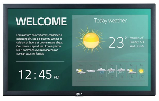 LG 22SM3G-B Pantalla de Señalización Digital 21.5 pulg. IPS Full HD Negro