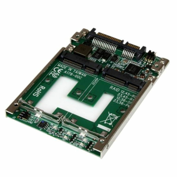 StarTech.com Adaptador Conversor de SSD mSATA Doble a SATA RAID de 2,5 Pulgadas