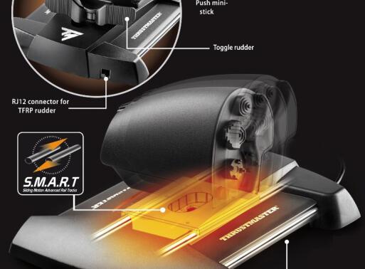 Thrustmaster T.16000M FCS HOTAS Negro y Naranja
