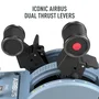 Thrustmaster TCA Quadrant Airbus Edition Negro, Azul