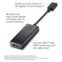 HP Pavilion Adaptador USB-C a HDMI 2.0 Negro 4K 60Hz