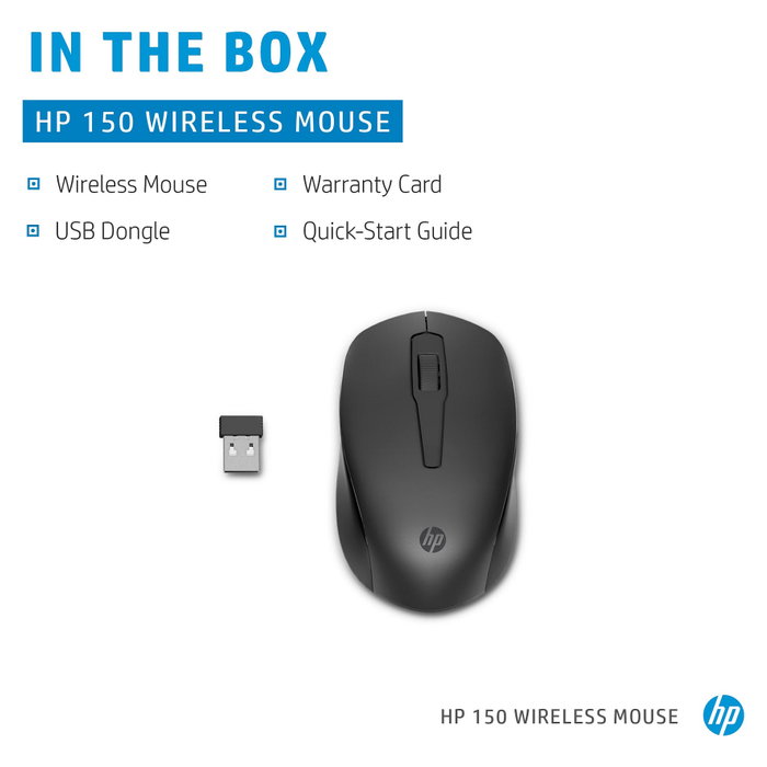 HP Ratón inalámbrico 150 Negro