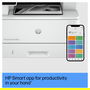 HP LaserJet Pro MFP 4102DW - Impresora Laser Multifunción 3en1 B/N, 40 ppm, A4, Duplex Automático, WiFi, Ethernet, 512 MB, Pantalla Táctil 2.7", Blanco