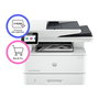 HP LaserJet Pro MFP 4102dw Impresora Multifunción Láser Blanco y Negro 40 ppm A4 con WiFi, Ethernet, Duplex Automático, Escáner de Cama Plana y Pantalla Táctil de 2.7 Pulgadas