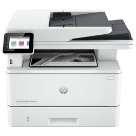 HP LaserJet Pro MFP 4102DW - Impresora Laser Multifunción 3en1 B/N, 40 ppm, A4, Duplex Automático, WiFi, Ethernet, 512 MB, Pantalla Táctil 2.7", Blanco