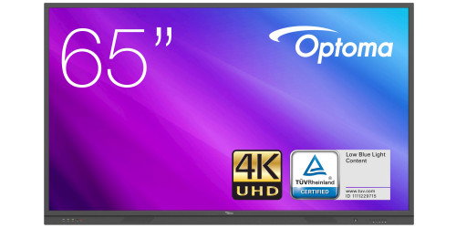 Optoma 3651RK pizarra y accesorios interactivos 165,1 cm (65") 3840 x 2160 Pixeles Pantalla táctil Negro