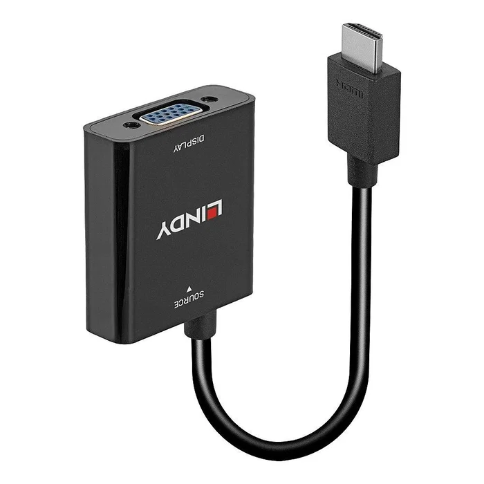 Lindy Convertidor HDMI a VGA 1080p Negro Lindy Convertidor HDMI a VGA 1080p Negro