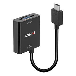 Lindy 38291 Adaptador HDMI a VGA (D-Sub) Negro