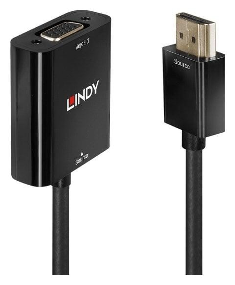 Lindy 38291 Adaptador HDMI a VGA (D-Sub) Negro