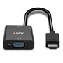 Lindy 38291 Adaptador HDMI a VGA (D-Sub) Negro