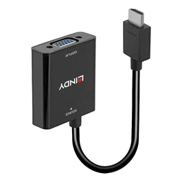 Lindy 38291 Adaptador HDMI tipo A a VGA (D-Sub) Negro