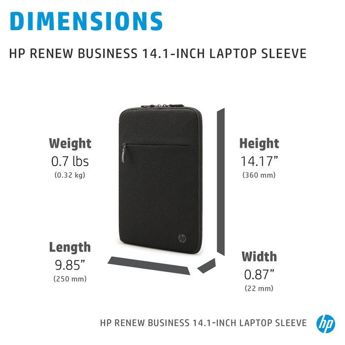 HP Renew Business Funda para Portátil de 14,1 Pulgadas, Negro