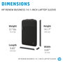 HP Renew Business Funda para Portátil de 14,1 Pulgadas, Negro