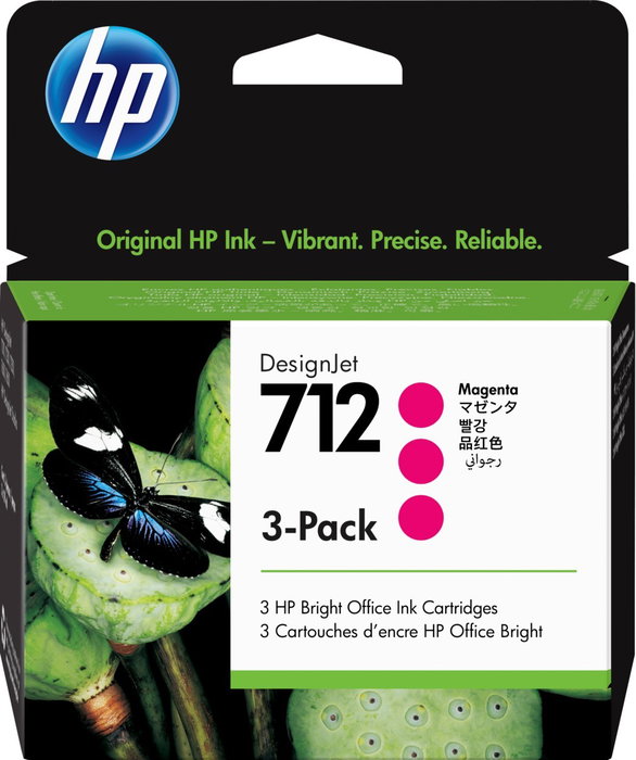 HP 712 Magenta 3-Pack (3ED78A)