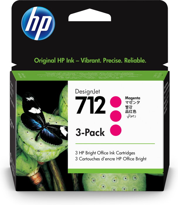 HP 712 Magenta 3-Pack (3ED78A)
