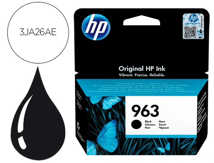 HP Cartucho de Tinta Original 963 Negro