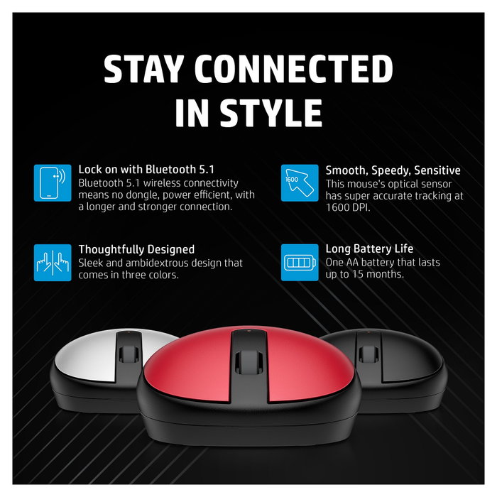 HP Ratón 240 Bluetooth Negro