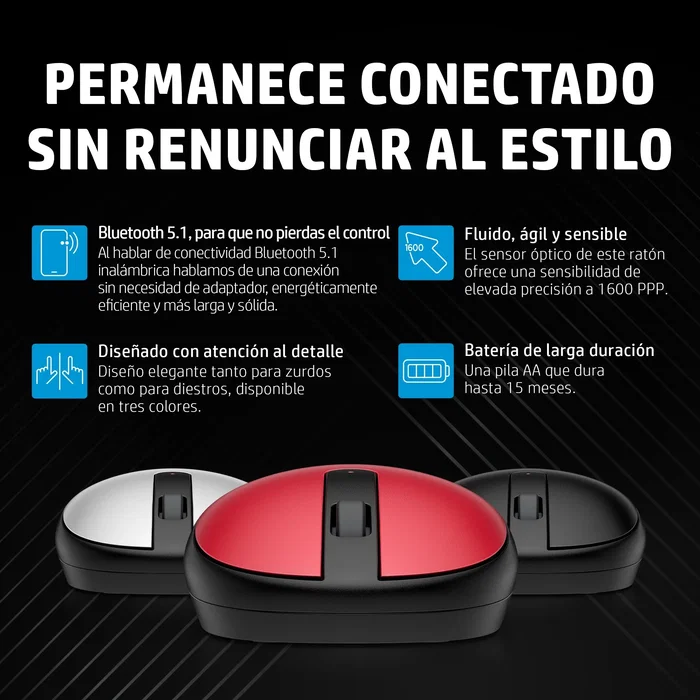 HP Ratón 240 Bluetooth Negro
