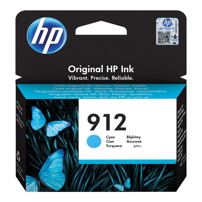 HP Cartucho de Tinta Original 912 Cian HP Cartucho de Tinta Original 912 Cian