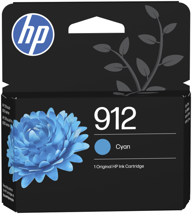 HP Cartucho de Tinta Original 912 Cian HP Cartucho de Tinta Original 912 Cian