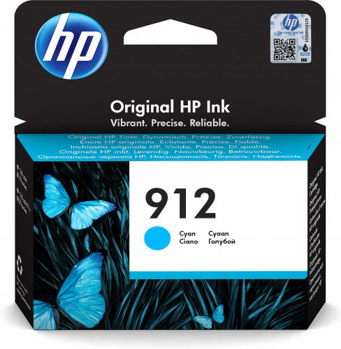 HP Cartucho de Tinta Original 912 Cian (3YL77AE)