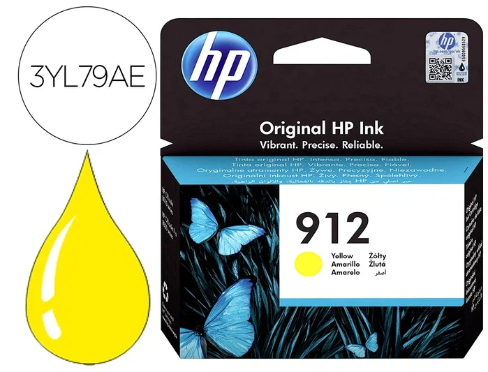 HP Cartucho de Tinta Original 912 Amarillo (3YL79AE)aguardando