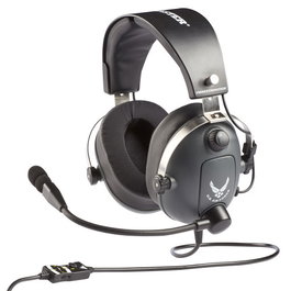 Thrustmaster 4060196 Auriculares Gaming T.Flight U.S. Air Force Edition-DTS Alámbrico Aviación/Control de Tráfico Aéreo Gris