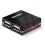 Lindy 42742 Hub USB 2.0 con 4 puertos, 480 Mbit/s, color Negro