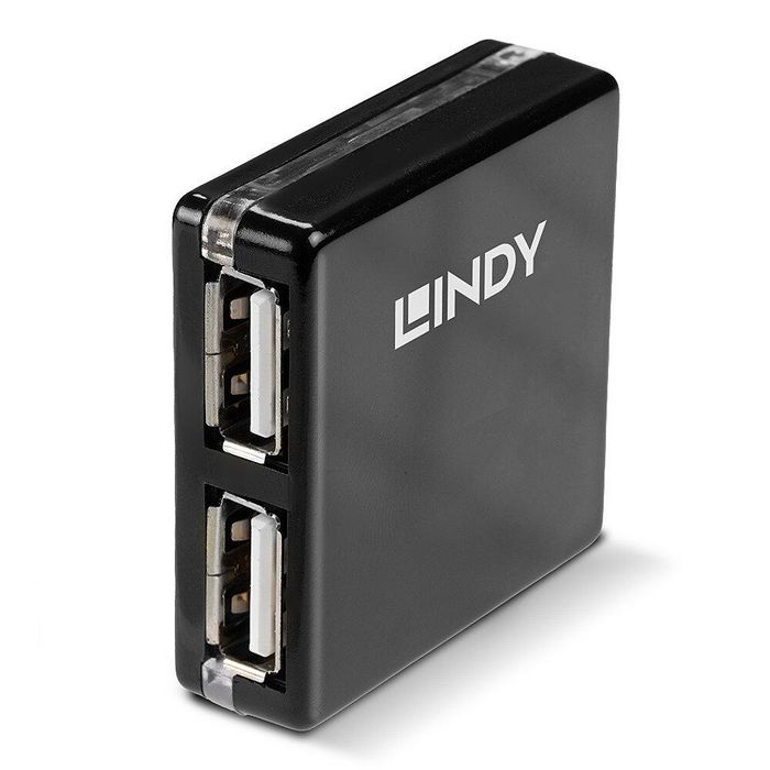 Lindy Mini-hub USB 2.0 4 Puertos 480 Mbit/s Negro Lindy Mini-hub USB 2.0 4 Puertos 480 Mbit/s Negro