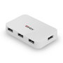 Lindy Hub USB 3.0 de 4 Puertos con Velocidad de 5 Gbps, Compatible con USB 2.0 y 1.1