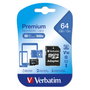 Verbatim Premium MicroSDXC 64 GB Clase 10 UHS-I con Adaptador